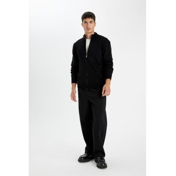 Cardigan cu fermoar