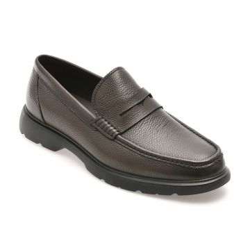 Mocasini casual GRYXX maro, MU103, din piele naturala