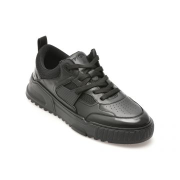 Pantofi casual EPICA negri, 4161, din piele naturala