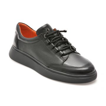 Pantofi casual EPICA negri, G14, din piele naturala