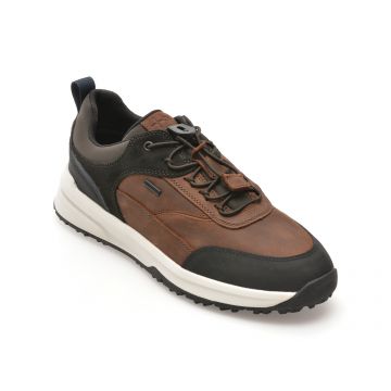 Pantofi casual GEOX maro, U46H0B, din piele naturala