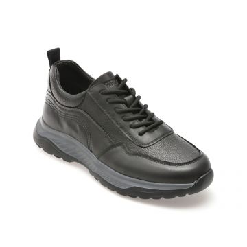 Pantofi casual GRYXX negri, F102, din piele naturala