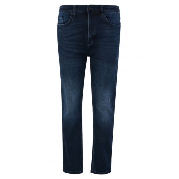 Blugi barbati big size Casby cu talie medie si croiala Dreapta - Bleumarin Blugi barbati big size Casby cu talie medie si croiala Dreapta - Bleumarin