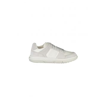 Sneakers barbati -  30% Poliester - 30% Piele naturala - 40% Poliuretan - Alb - 28519