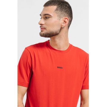 Tricou relaxed-fit cu decolteu la baza gatului Chup