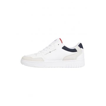 Pantofi sport din piele cu insertii de plasa