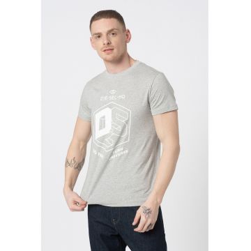 Tricou cu decolteu la baza gatului si imprimeu Diego