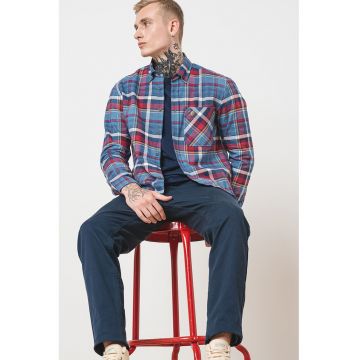 Pantaloni regular fit din amestec de bumbac