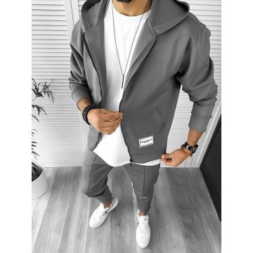 Trening barbati slim fit gri inchis 1033  D10-3