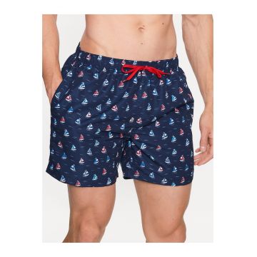 Pantaloni scurti barbati -  Poliester - Albastru marin.