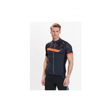 Tricou barbati pentru ciclism -  Poliester - Albastru marin1