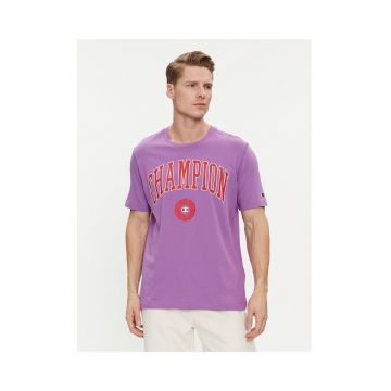 Tricou barbati - 303791070 - Violet - Bumbac Tricou barbati - 303791070 - Violet - Bumbac