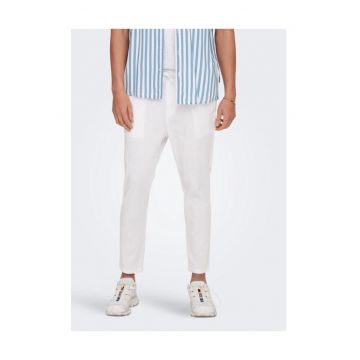 Pantaloni barbati -  46895 - Bumbac - Alb