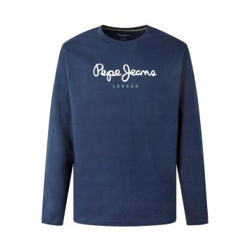 Bluza barbati -  Bumbac - Bleumarin/Alb -