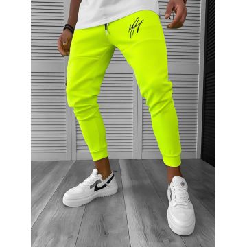 Pantaloni de trening neon  silon  conici 12378 O4-4.3