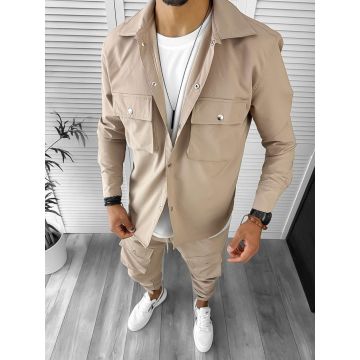 Trening barbati slim fit crem 6049 N8-3.2
