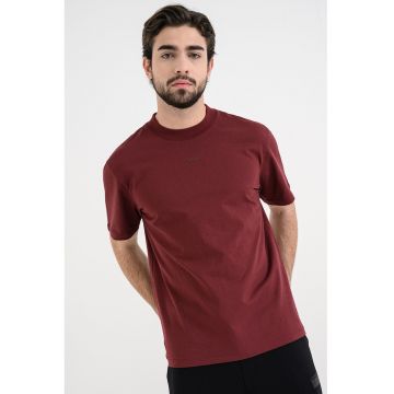 Tricou relaxed fit de bumbac Dapolino - Visiniu