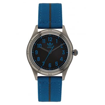 Ceas barbatesc  CODE FOUR - curea sintetica - mecanism quartz