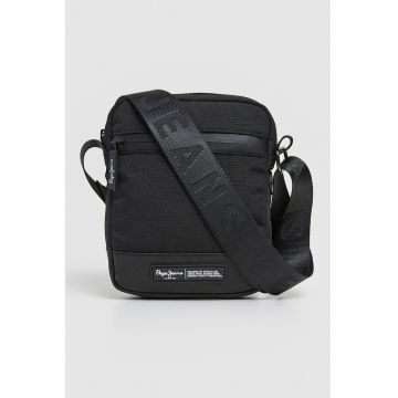 Geanta crossbody cu aplicatie logo Dustin Legend - Negru