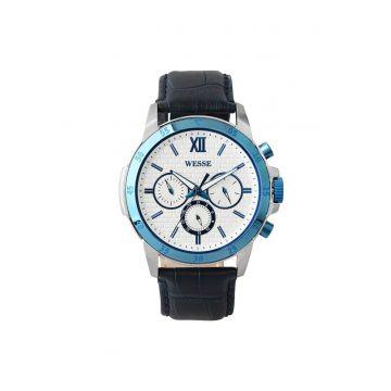 Ceas barbatesc  model WWG400004L - argintiu - curea albastra - mecanism quartz - rezistenta la apa 3 ATM