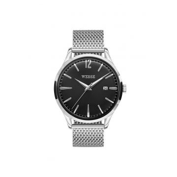 Ceas barbati  model WWG202212 - argintiu - curea din otel - rezistenta la apa 3 ATM