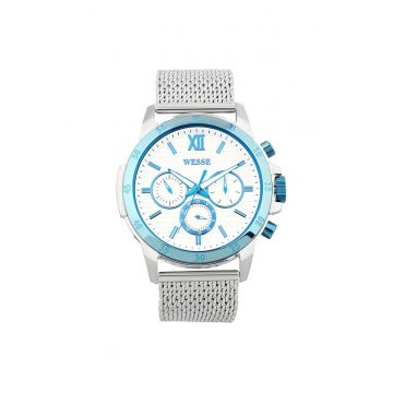 Ceas barbatesc  model WWG400005M - argintiu - curea din otel - rezistenta la apa 5 ATM