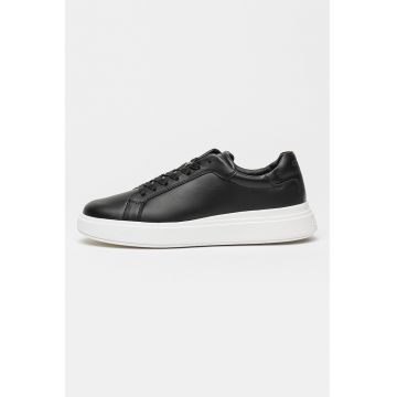 Pantofi sport de piele cu platforma