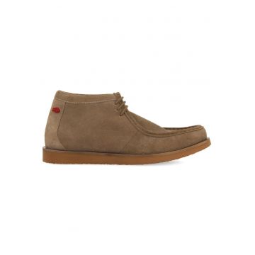 Ghete chukka de piele intoarsa - Maro taupe