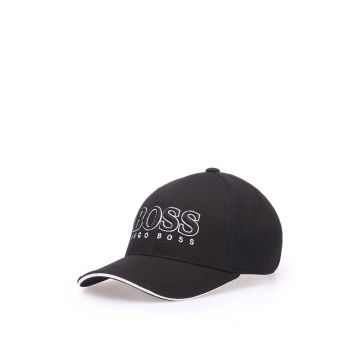Boss șapcă culoarea negru, cu imprimeu