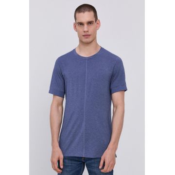 Nike Tricou bărbați, culoarea albastru marin, material neted