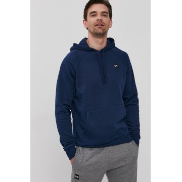 Under Armour Bluză 1357092 bărbați, culoarea albastru marin, material neted 1357092-408