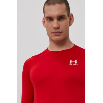 Under Armour mânecă lungă de antrenament culoarea rosu, neted Under Armour mânecă lungă de antrenament culoarea rosu, neted