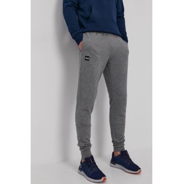 Under Armour Pantaloni 1357128 bărbați, culoarea gri, material neted 1357128-012