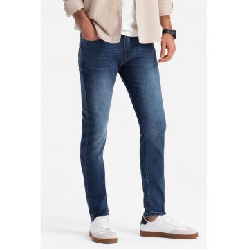 Blugi slim-fit - Albastru inchis