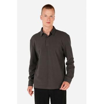 Bluza polo cu model uni Bluza polo cu model uni