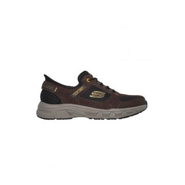 Pantofi Slip-Ins de plasa cu garnituri de piele intoarsa pentru drumetii Oak Canyon