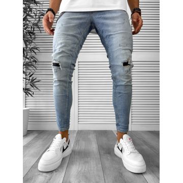 Blugi barbati conici albastri 411 H6-3.3