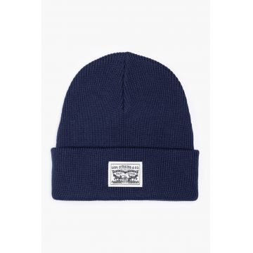 Caciula cu aplicatie logo - Bleumarin