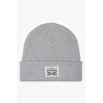 Caciula cu aplicatie logo - Gri deschis melange