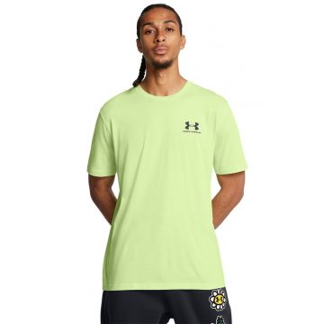 Tricou cu decolteu rotund - pentru fitness Sportstyle - Verde fistic