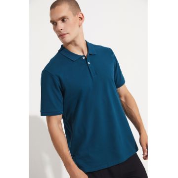 Tricou polo din bumbac pique