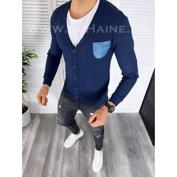 Bluza barbati bleumarin slim fit B769 N7-4.2