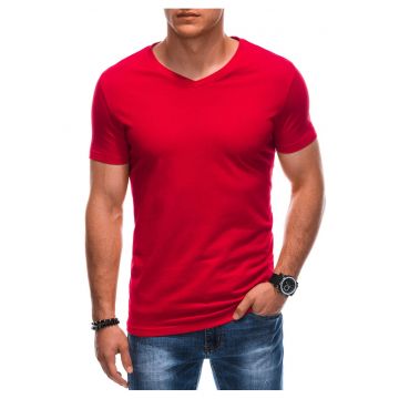 Tricou din bumbac cu decolteu in V