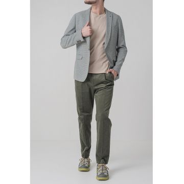 Pantaloni regular fit cu striatii discrete Teagan