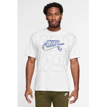 Tricou din bumbac Max90 Futura - Alb/Albastru