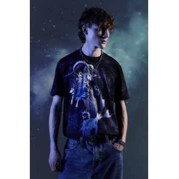 Medicine tricou barbati, culoarea negru, modelator
