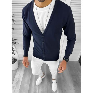 Bluza barbati bleumarin slim fit 12975 D8-1