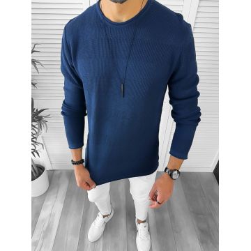 Bluza barbati bleumarin slim fit T3638 O4-1.1