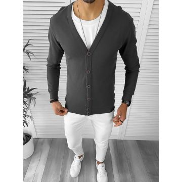 Bluza barbati gri slim fit 12980 I15-1.1
