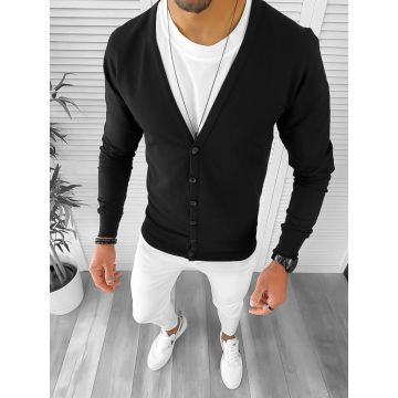 Bluza barbati neagra slim fit 12975 I10-1.2.3